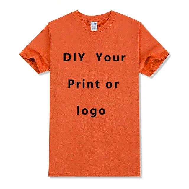 EU size 100% pure cotton custom T-shirt front and back team school uniform store logo text photo for men's personalized high-end - Sasa