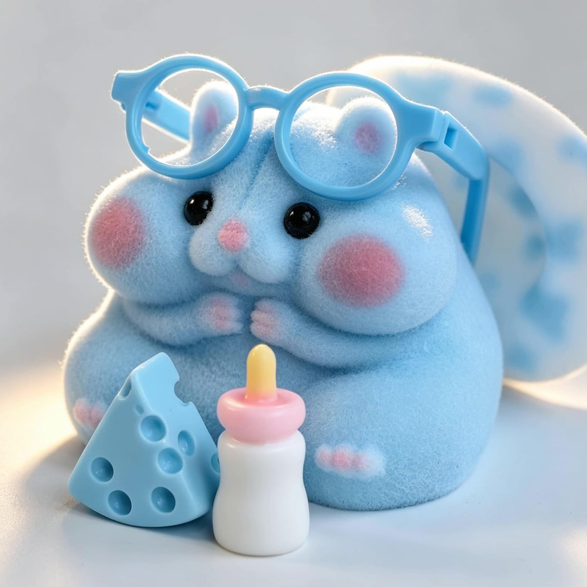 Handmade Hamster Squishy Toy, Cute Stress Relief Fidget Squeeze Toy - Sasa