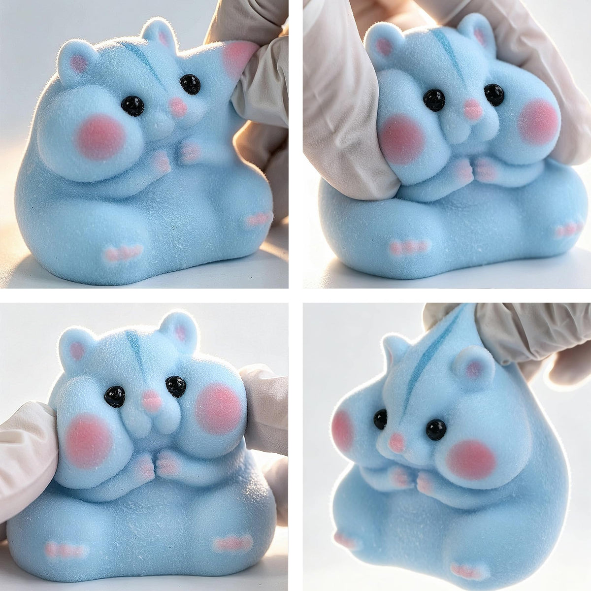 Handmade Hamster Squishy Toy, Cute Stress Relief Fidget Squeeze Toy - Sasa