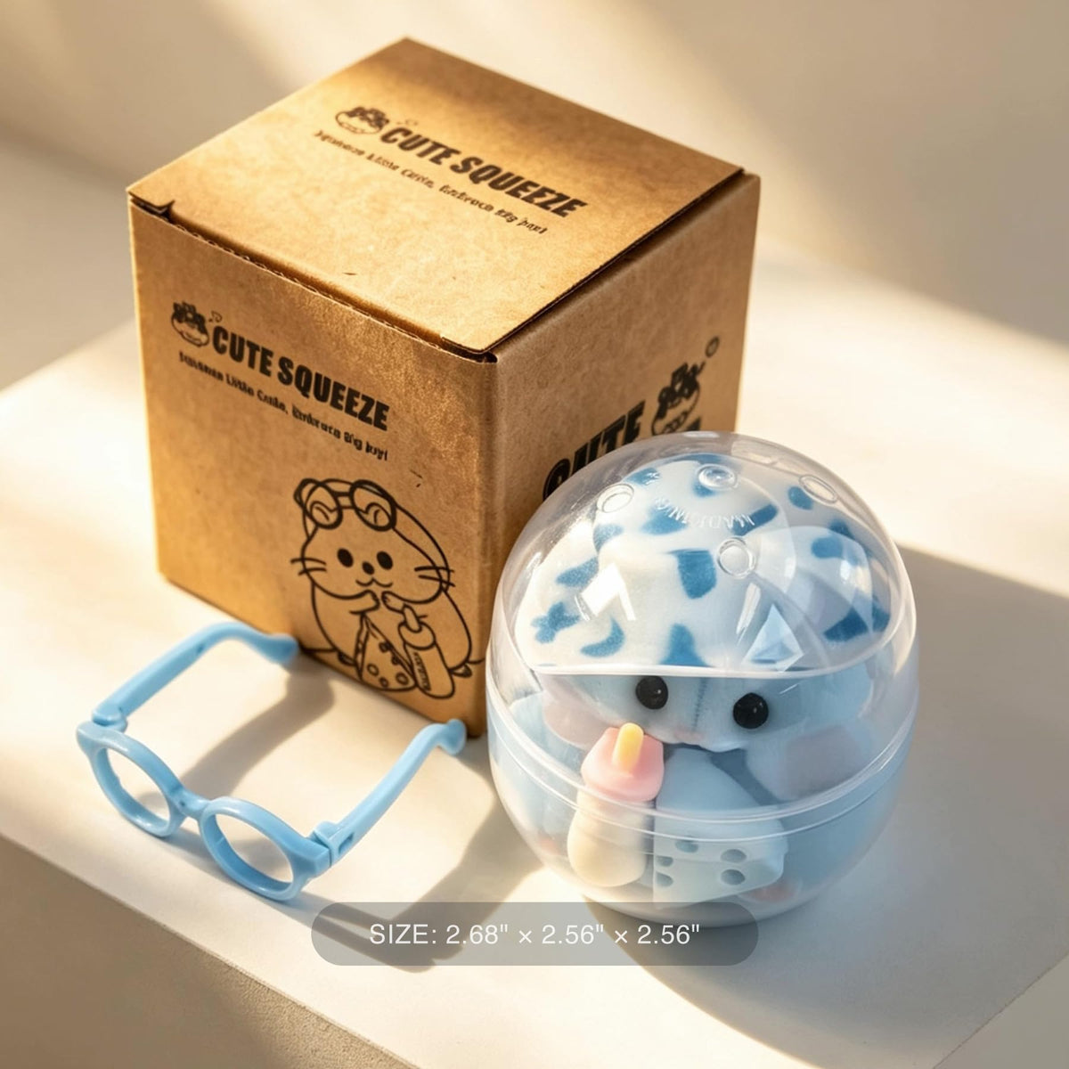 Handmade Hamster Squishy Toy, Cute Stress Relief Fidget Squeeze Toy - Sasa