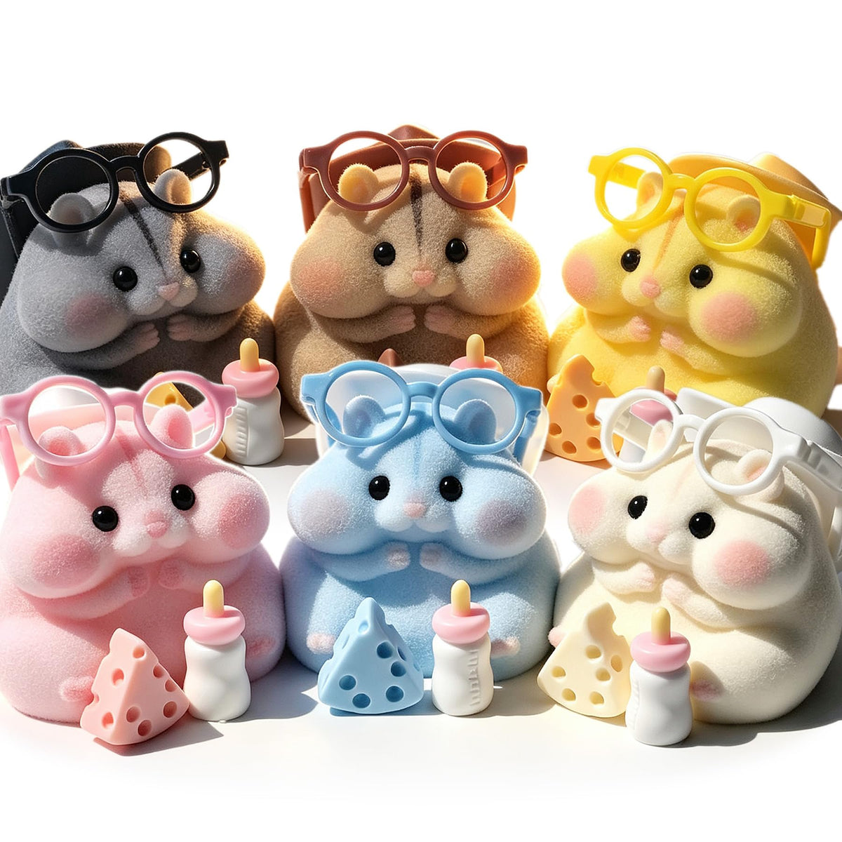 Handmade Hamster Squishy Toy, Cute Stress Relief Fidget Squeeze Toy - Sasa