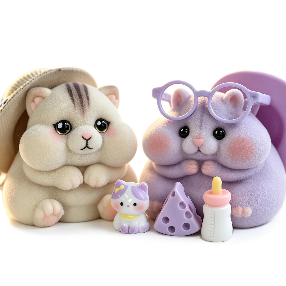 Handmade Hamster Squishy Toy, Cute Stress Relief Fidget Squeeze Toy - Sasa