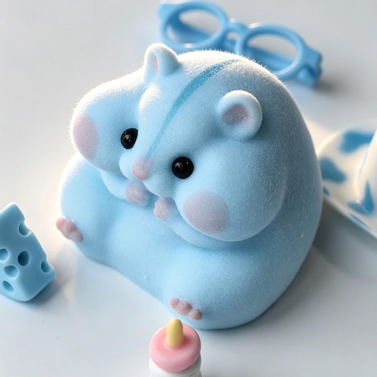 Handmade Hamster Squishy Toy, Cute Stress Relief Fidget Squeeze Toy - Sasa