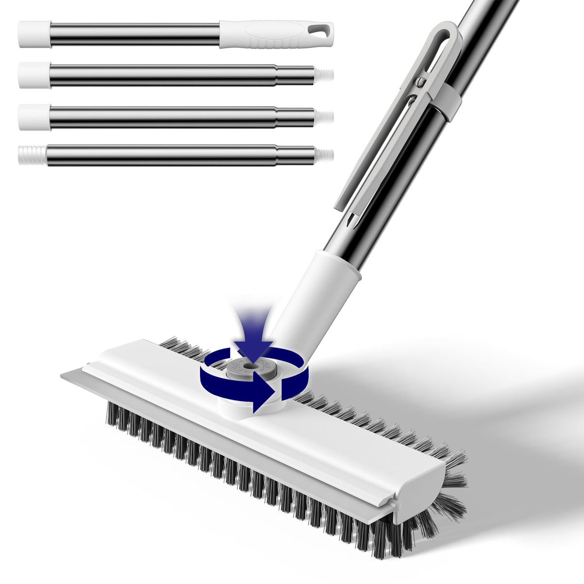 HelpX 3 in 1 Adjustable Small Floor Scrub Brush with Long Handle - Sasa