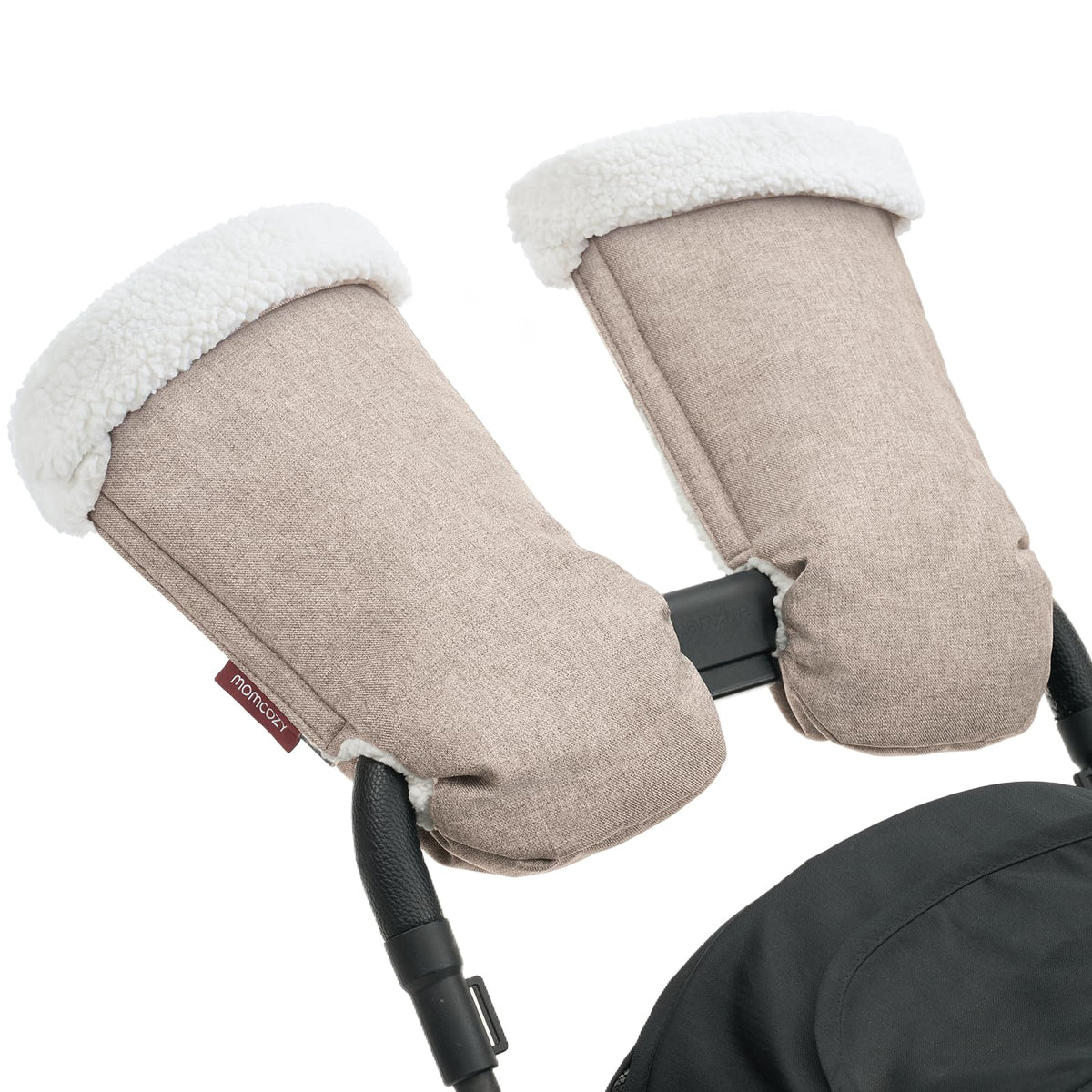 Momcozy Universal Stroller Gloves, Plush Weatherproof Winter Handmuffs - Sasa