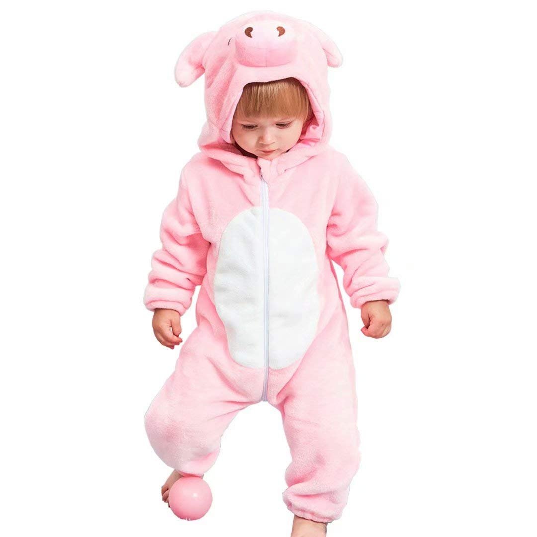 OLLULL Baby Animal Costumes Unisex Toddler Outfit Halloween Dress Up Romper - Sasa