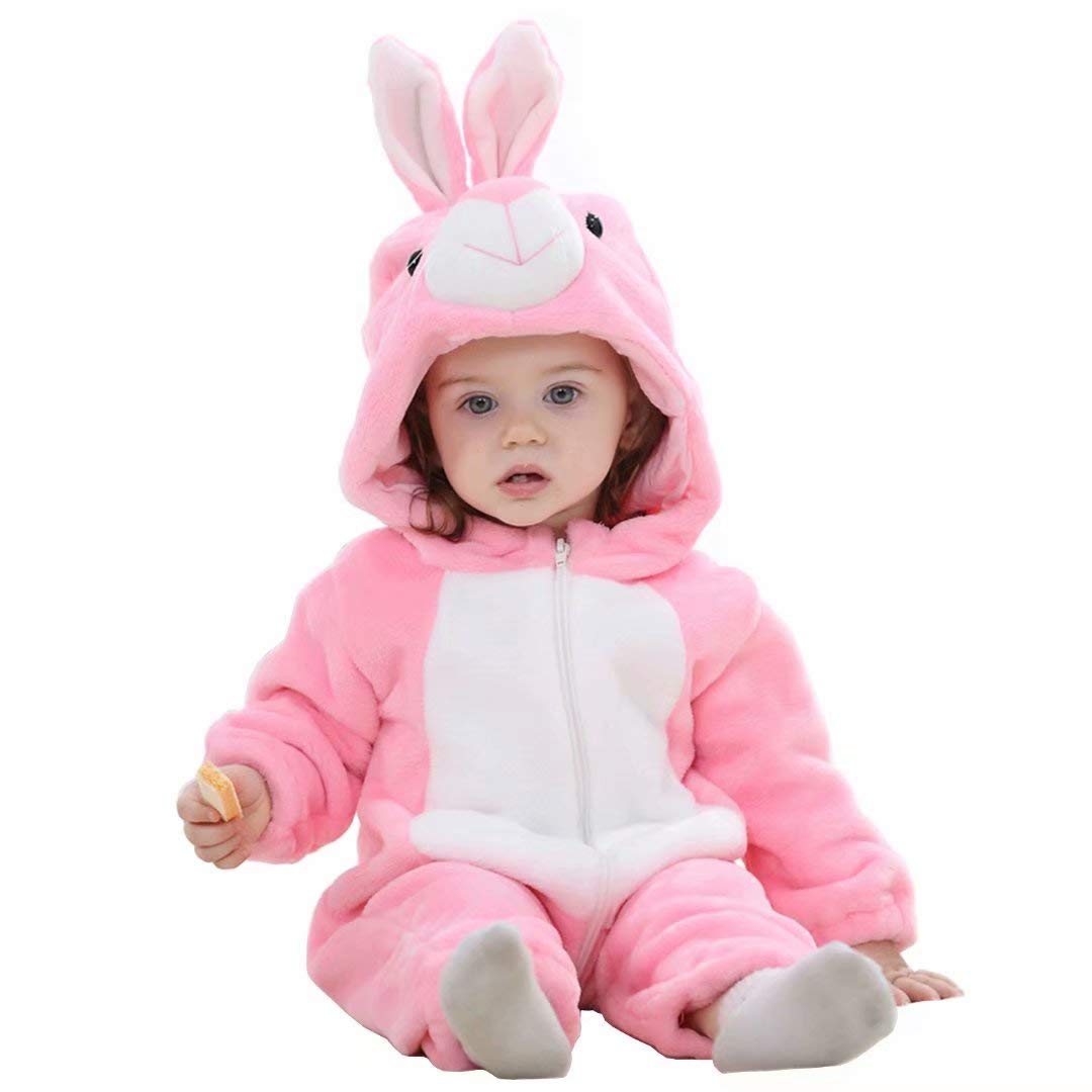 OLLULL Baby Animal Costumes Unisex Toddler Outfit Halloween Dress Up Romper - Sasa