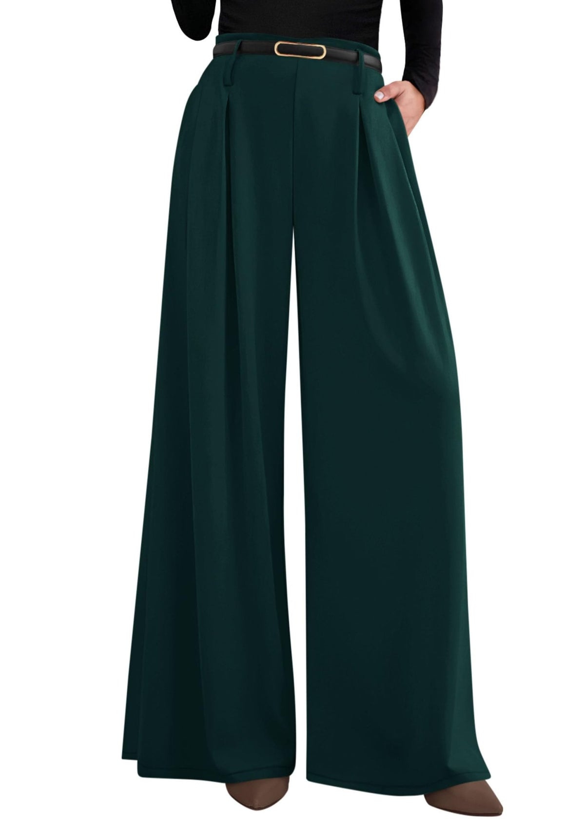 PRETTYGARDEN Womens Wide Leg Dress Pants Flowy Trousers - Sasa