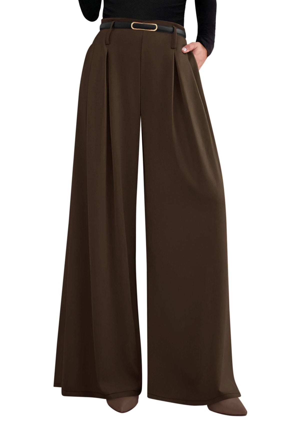 PRETTYGARDEN Womens Wide Leg Dress Pants Flowy Trousers - Sasa
