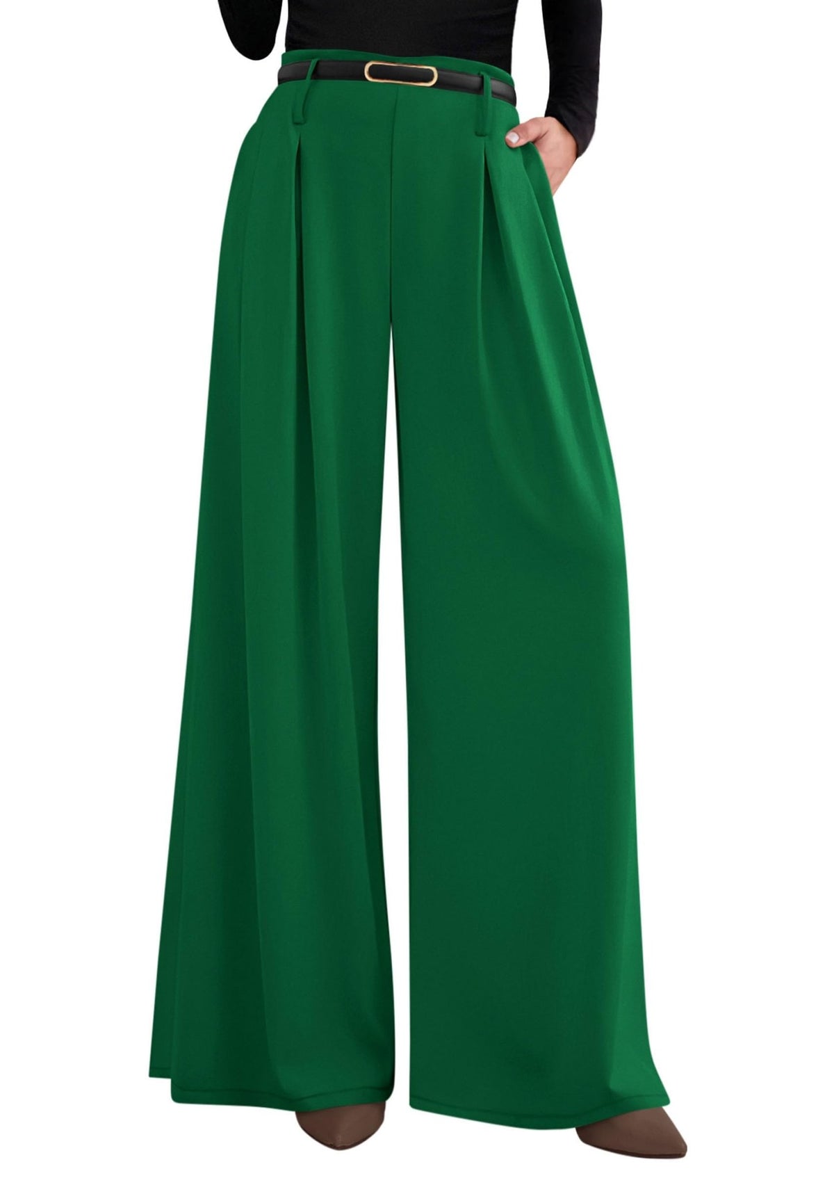 PRETTYGARDEN Womens Wide Leg Dress Pants Flowy Trousers - Sasa