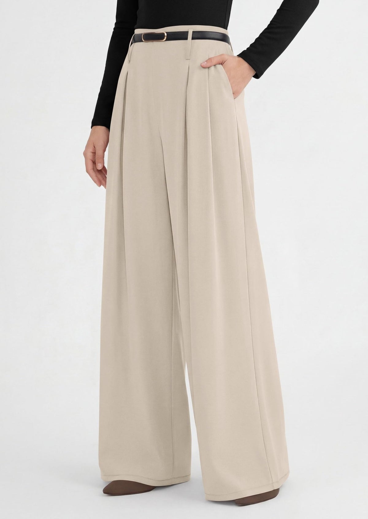 PRETTYGARDEN Womens Wide Leg Dress Pants Flowy Trousers - Sasa