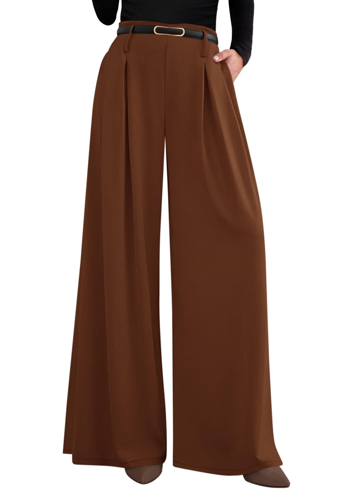 PRETTYGARDEN Womens Wide Leg Dress Pants Flowy Trousers - Sasa