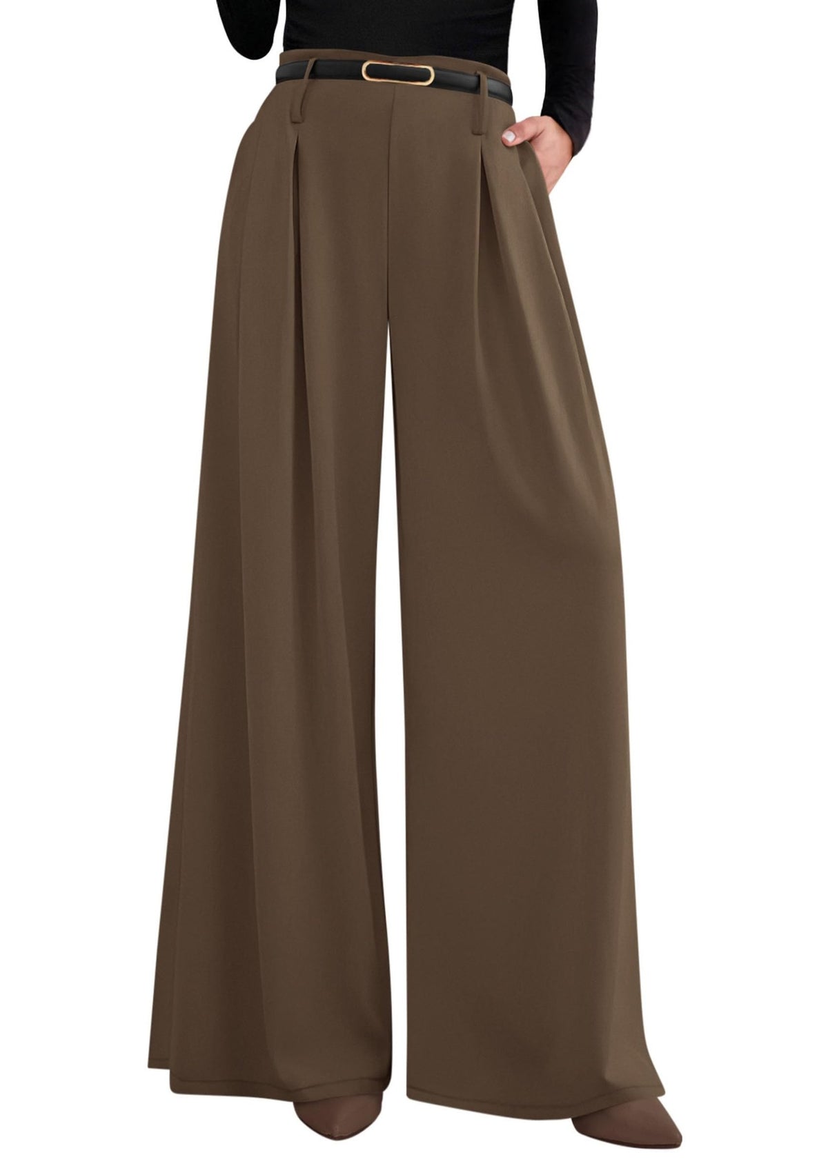 PRETTYGARDEN Womens Wide Leg Dress Pants Flowy Trousers - Sasa